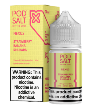 Pod Salt Strawberry Banana Rhubarb Likit