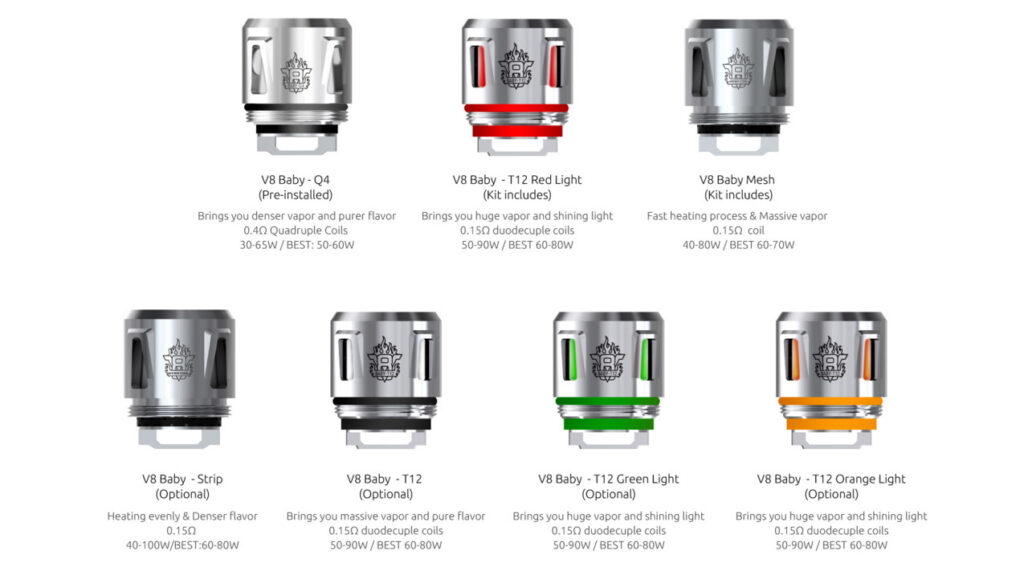 Smok V8 Baby Coil Çeşitleri
