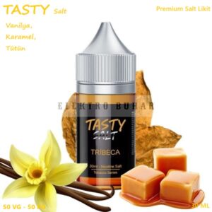 TASTY Tribeca Salt Likit (Vanilya,Karamel,Tütün)