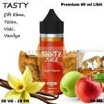 Tasty Apple Tobacco Likit 60ml (Çift Elma,Tütün,Viski,Vanilya)