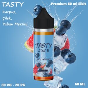 Tasty Aquaberry Likit 60 ml, Tasty Aquaberry Premium Likit 60ml, Tasty 60 ml Likit