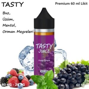 Tasty Asap Grape Likit (Buz,Üzüm,Mentol,Orman Meyveleri)