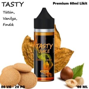 Tasty Gold Tobacco Likit (Tütün,Vanilya,Fındık)