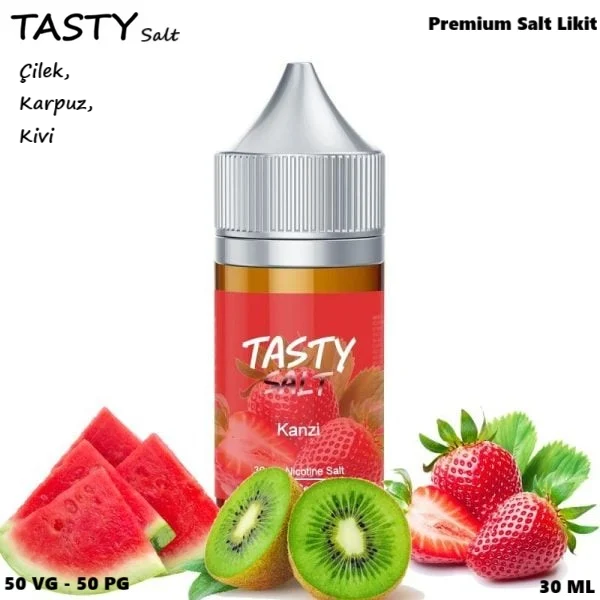 Tasty-Kanzi-Salt-Likit-Çilek,Karpuz,Kivi