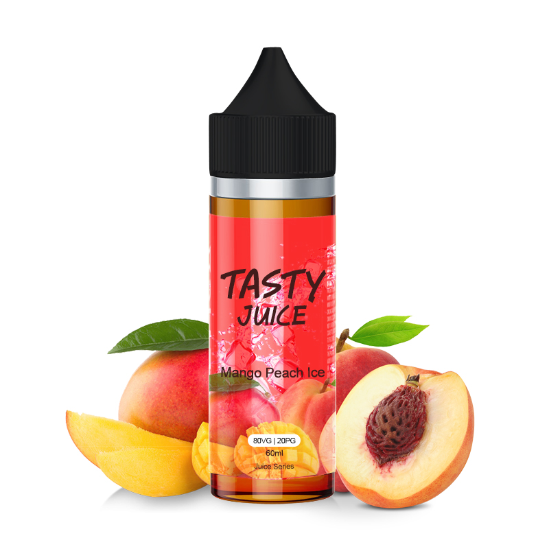 Tasty Mango Peach Ice Likit 60 ml, Tasty Mango Peach Ice Premium Likit 60ml