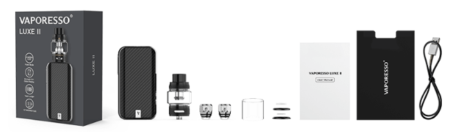 Vaporesso Lüxe 2 Kit Kutu İçeriği