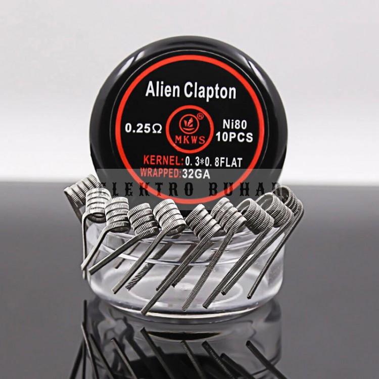 Alien Clapton 0.25 ohm Nİ80 Hazır Sarılı Tel