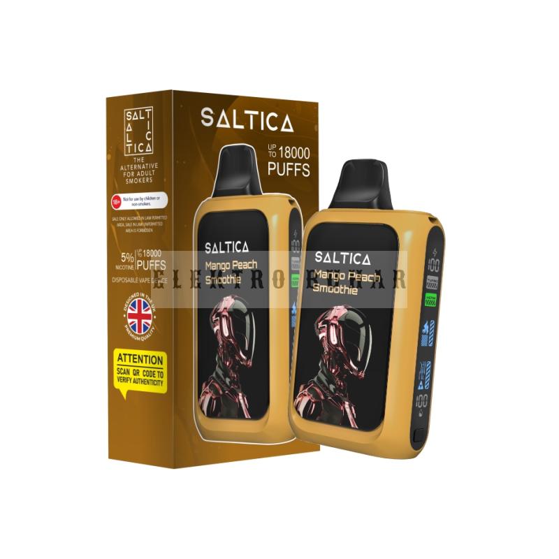 Saltica Cyber 18000 MANGO PEACH SMOOTHIE Puf