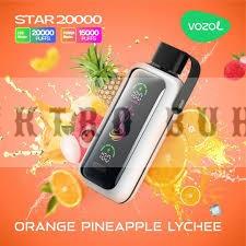 Vozol Star 20000 ORANGE PINEAPPLE LYCHEE - Görsel 3