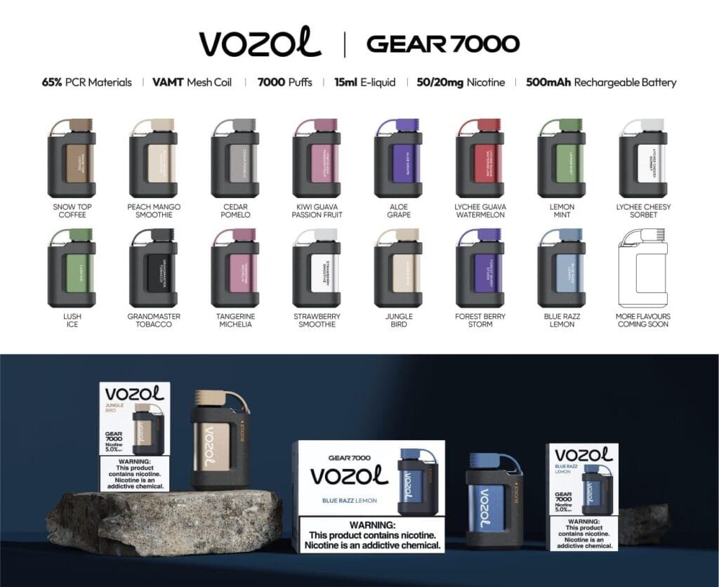 Vozol Gear 7000 Lychee Guava Watermelon