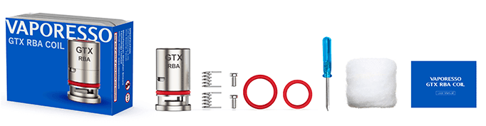 Vaporesso GTX RBA Coil Kutu İçeriği