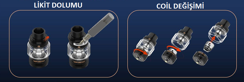 Vaporesso Lüxe 2 Kit Likit Kullanımı