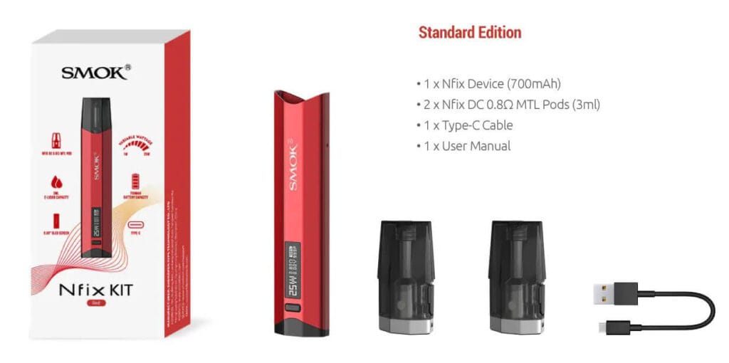 Smok Nfix Pod Kutu İçeriği