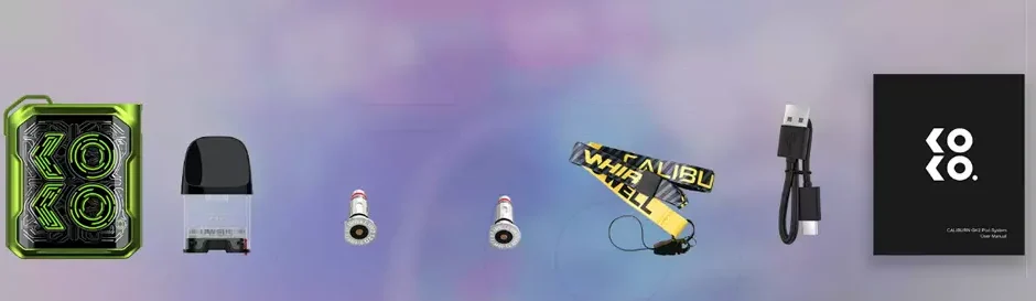 Uwell Caliburn GK2 Kutu İçeriği, Uwell CaliburnGK2 Kutu İçeriği