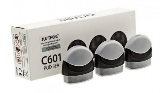 Justfog C601 Kartuş Kutu İçeriği