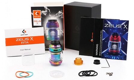 GeekVape Zeus X RTA Atomizer Kutu İçeriği