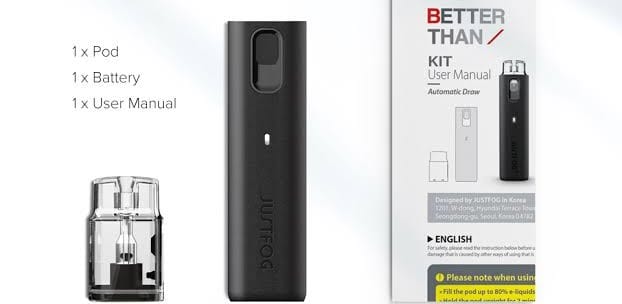 Justfog Better Than Pod Kutu İçeriği