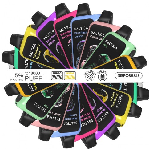 Saltica Cyber 18000 MINT Puf Çeşitleri ve İçerikler