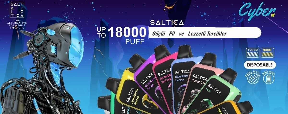 Saltica Cyber 18000 MINT Puf, Saltıca Cyber 18000 MINT Puf, Saltica 18000 MINT Puf
