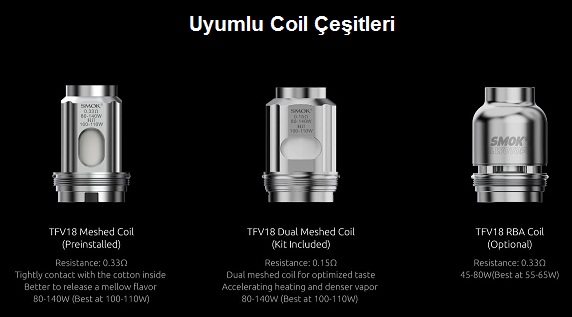 Smok Morph 2 Kit Uyumlu Coil Çeşitleri