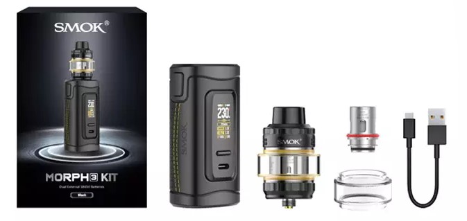 Smok Morph 3 Kit Kutu İçeriği, Smok Morph3 Kit Kutu İçeriği