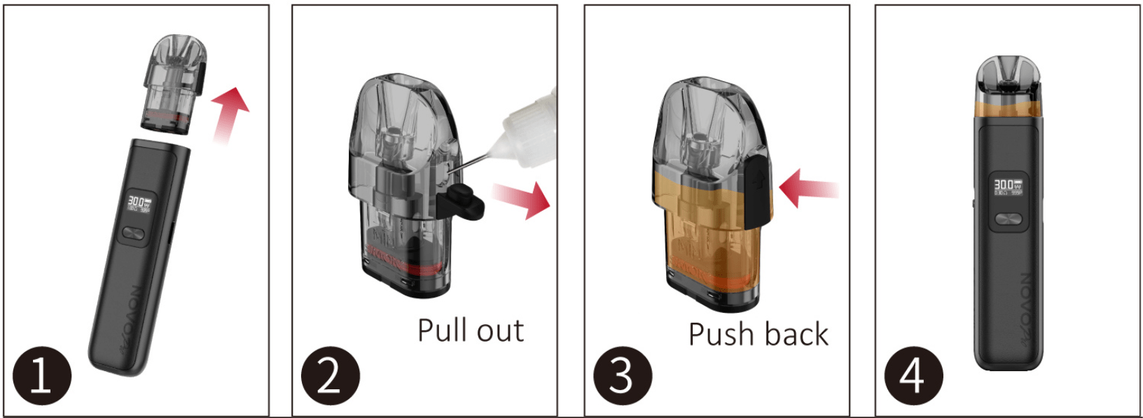 Smok Novo Pod Kartuş Likit Dolumu Uygulaması