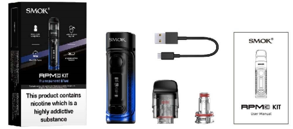 Smok Rpm C Pod, Smok Rpm C Kit Kutu İçeriği, Smok RpmC Kit Kutu İçeriği