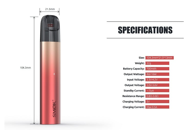 Smok Solus Kit Parametreleri