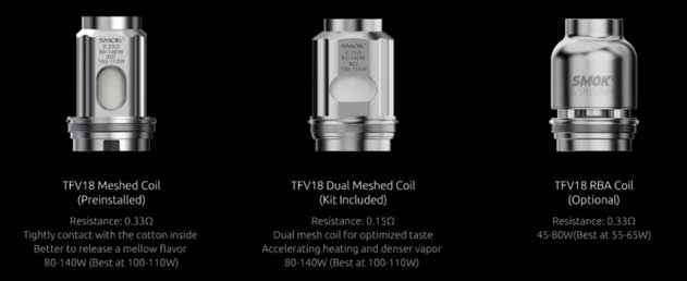Smok Tfv18 Coil Çeşitleri