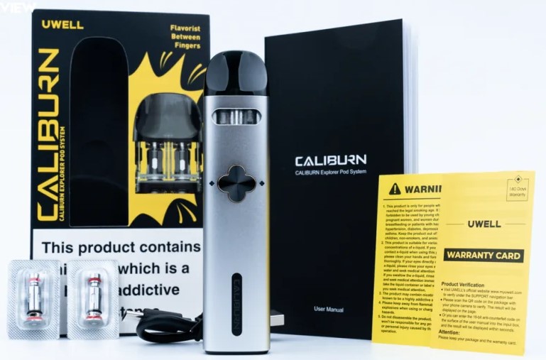 Uwell Caliburn Explorer Pod Paket İçeriği, Uwell Calıburn Explorer Pod Paket İçeriği
