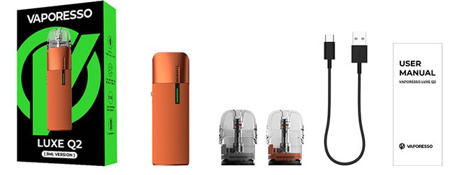 Vaporesso Lüxe Q2 Kutu İçeriği