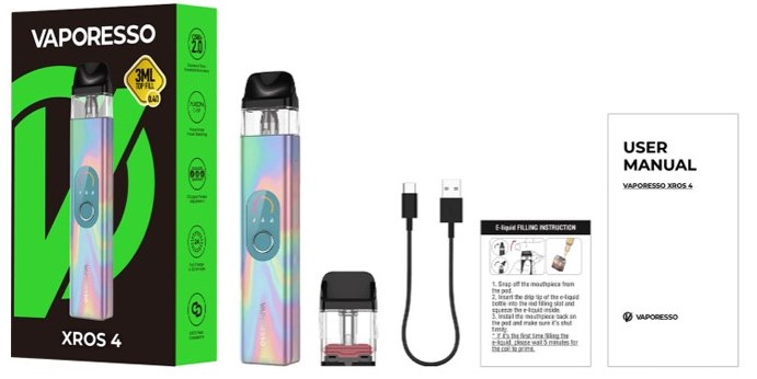 Vaporesso Xros 4 Pod Kutu İçeriği, Vaporesso Xros4 Pod, Vaporesso Xroz 4 Pod, Vaporesso Xroz4 Pod, Vaperesso Xros 4 Pod