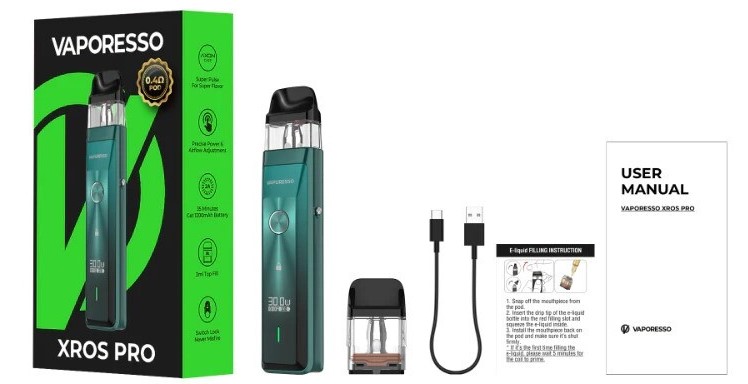 Vaporesso Xros Pro Paket İçeriği, Vaporesso XrosPro Paket İçeriği, Vaporesso Xross Pro Paket İçeriği