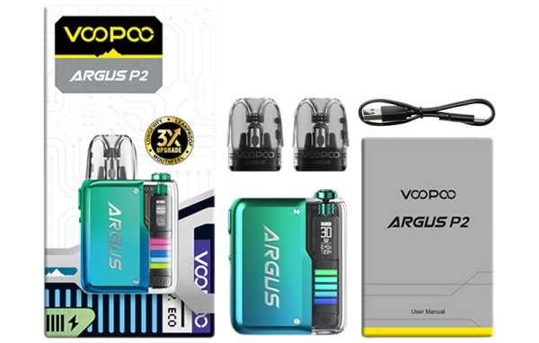 Voopoo Argus P2 Pod Kutu İçeriği, Voopoo Arguz P2 Pod Kutu İçeriği, Voopoo ArgusP2 Pod Kutu İçeriği