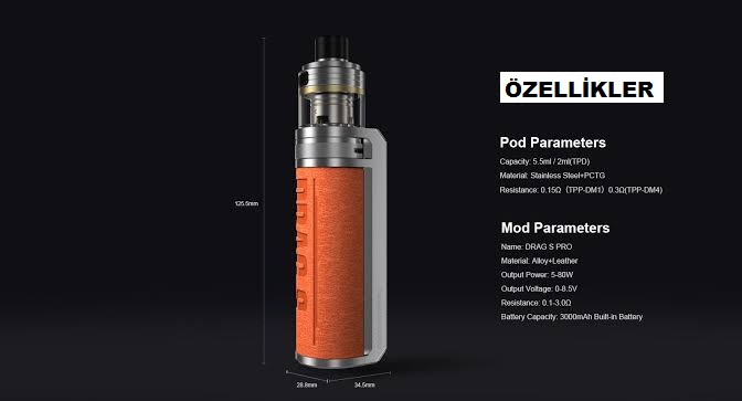 Voopoo Drag S Pro Özellikleri