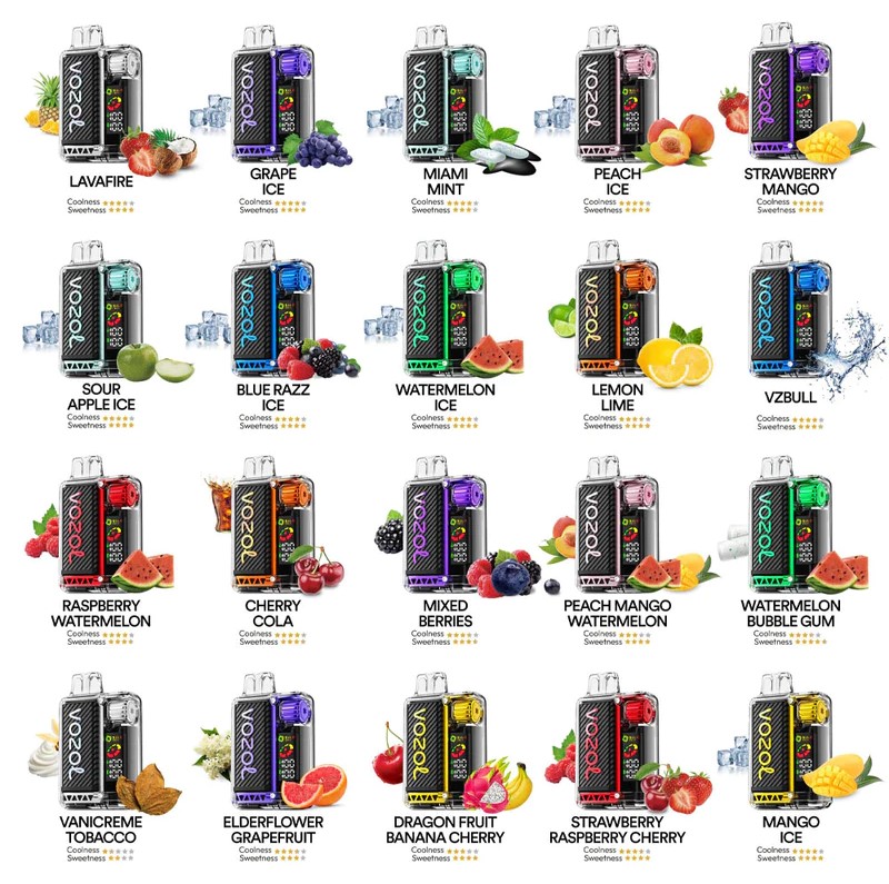 Vozol Vista 16000/20000 MANGO ICE ve Diğer Lezzet Çeşitleri