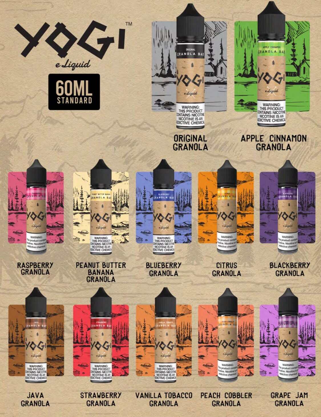 YOGI GRAPE JAM GRANOLA 60ml Likit Parametreleri