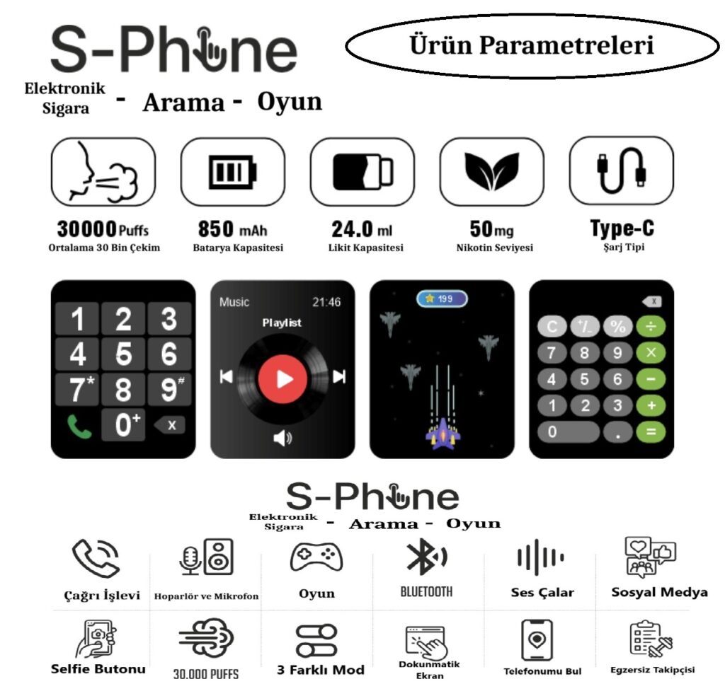 Saltica S-Phone 30000 Cherry Storm Disposable Vape Bar, Saltica S-Phone 30000, Saltica SPhone 30000, Saltica 30000 Puf, Saltica SPhone 30000 Puf, Saltica S-Phone 30000 Çekim