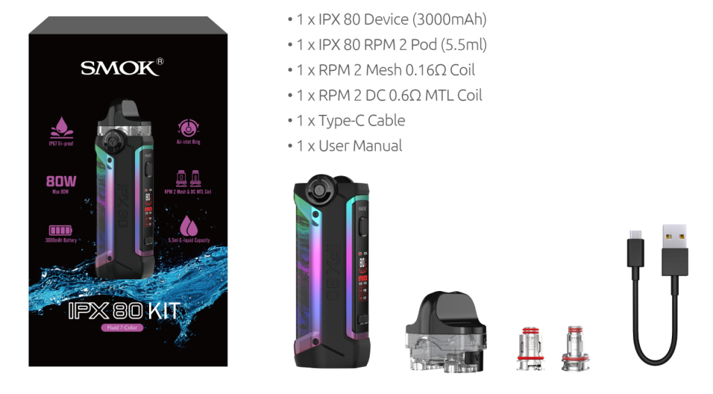 Smok Ipx 80 Kutu İçeriği