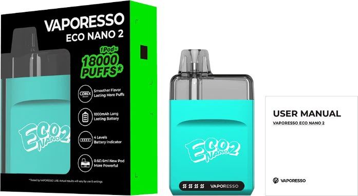 Vaporesso Eco Nano 2 Kutu İçeriği