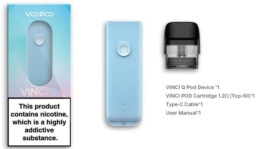 Voopoo Vinci Q Kutu İçeriği