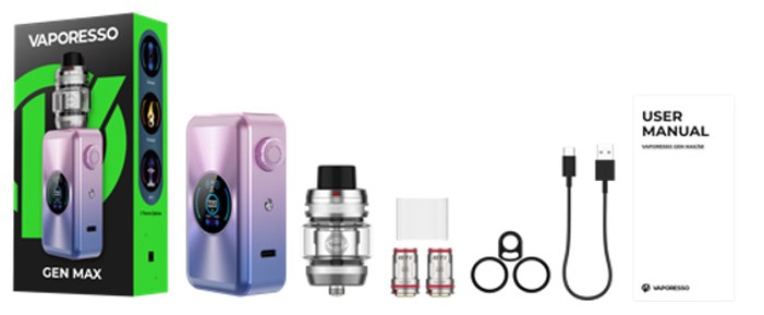 Vaporesso Gen Max Kutu İçeriği