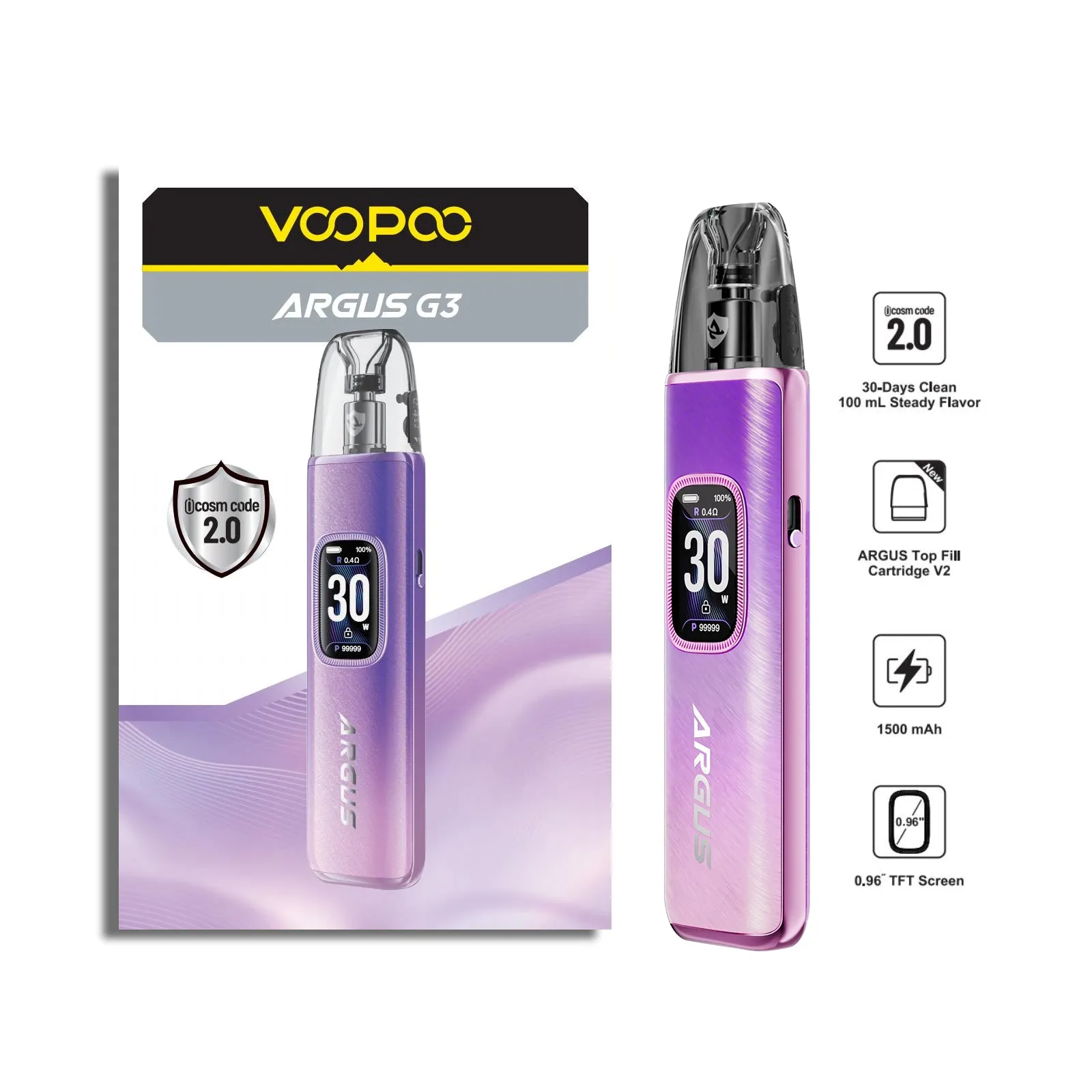 Voopoo Argus G3 Aurora Purple