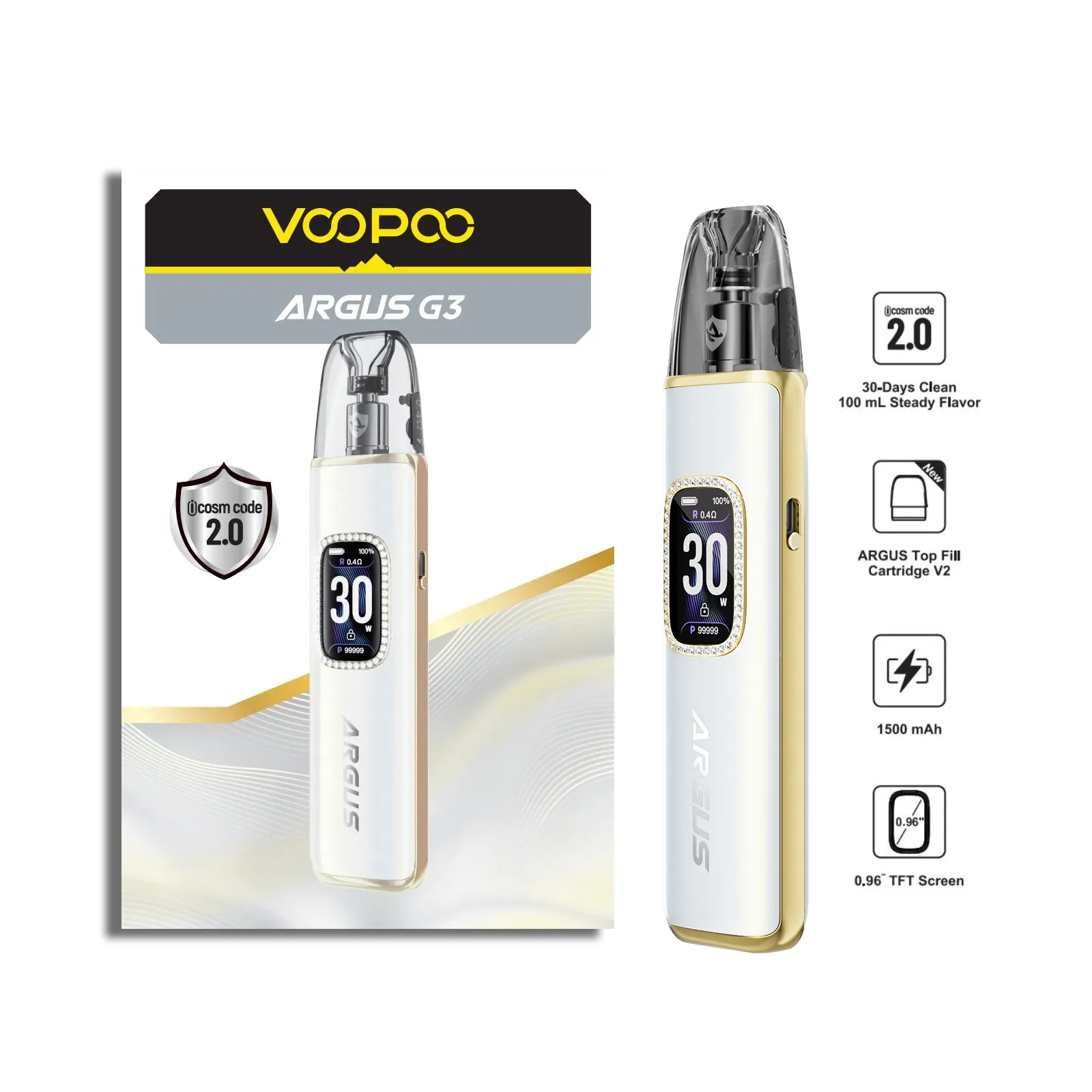 Voopoo Argus G3 Diamond White