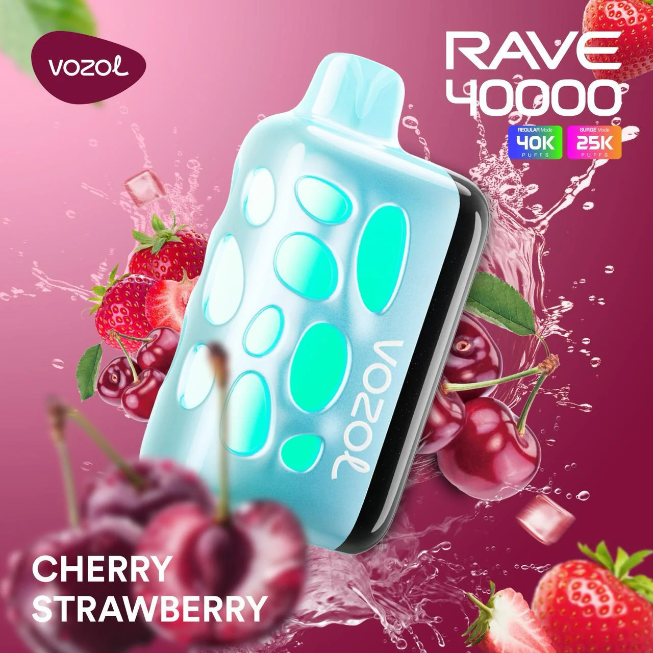 Vozol Rave 40000 Cherry Strawberry