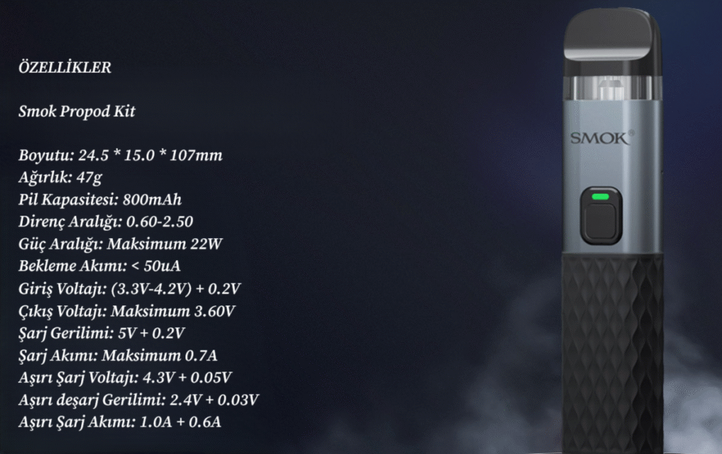 Smok Propod Parametreleri