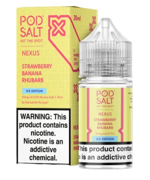 Pod Salt Strawberry Banana Rhubarb Ice