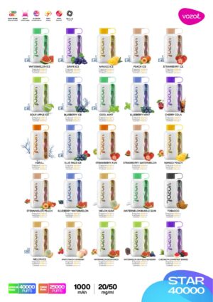 Vozol Star 40000 Çeşitleri