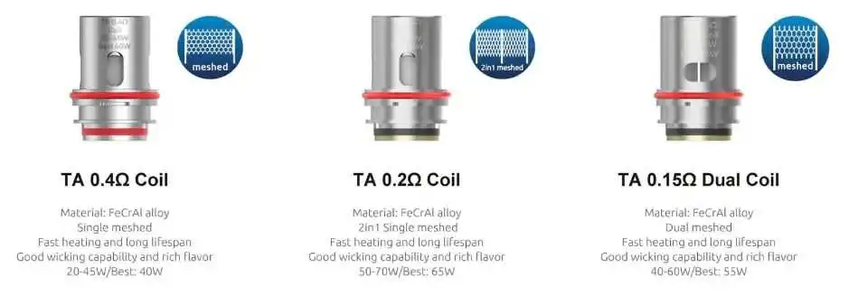 Smok TA Coil Çeşitleri Smok TA Yedek Coil Çeşitleri