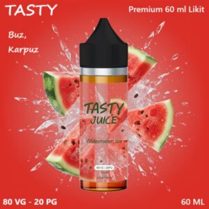 Tasty Watermelon Ice Likit 60 ml, Tasty Watermelon Ice Premium Likit 60ml, Tasty 60 ml Likit